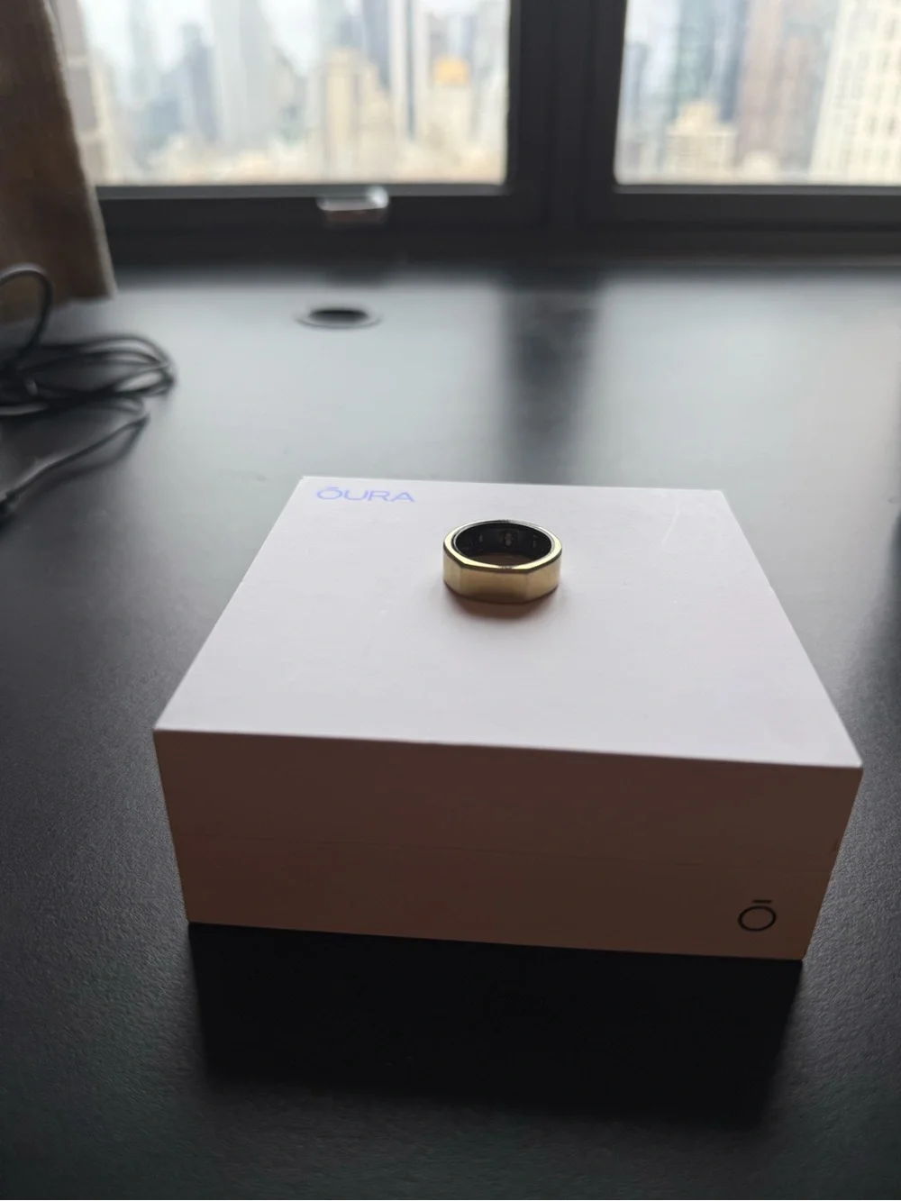 Oura Gen3 Heritage Gold Size 9 with Box and Charger